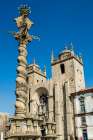 Exterior of Porto Cathedral, Porto, Portugal. Art Print